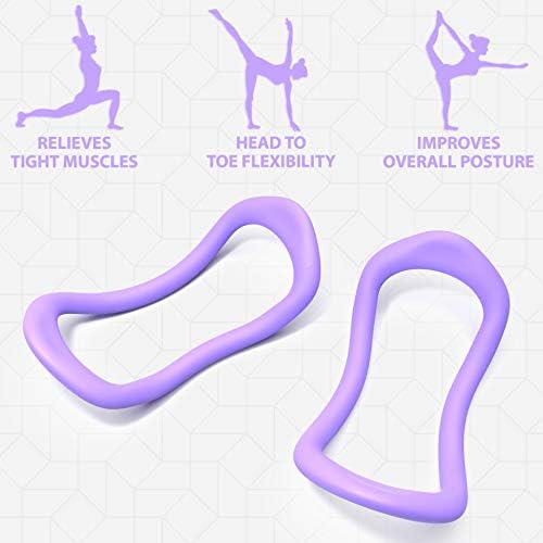 Synergee Soft Yoga Ring Set of 2 Purple