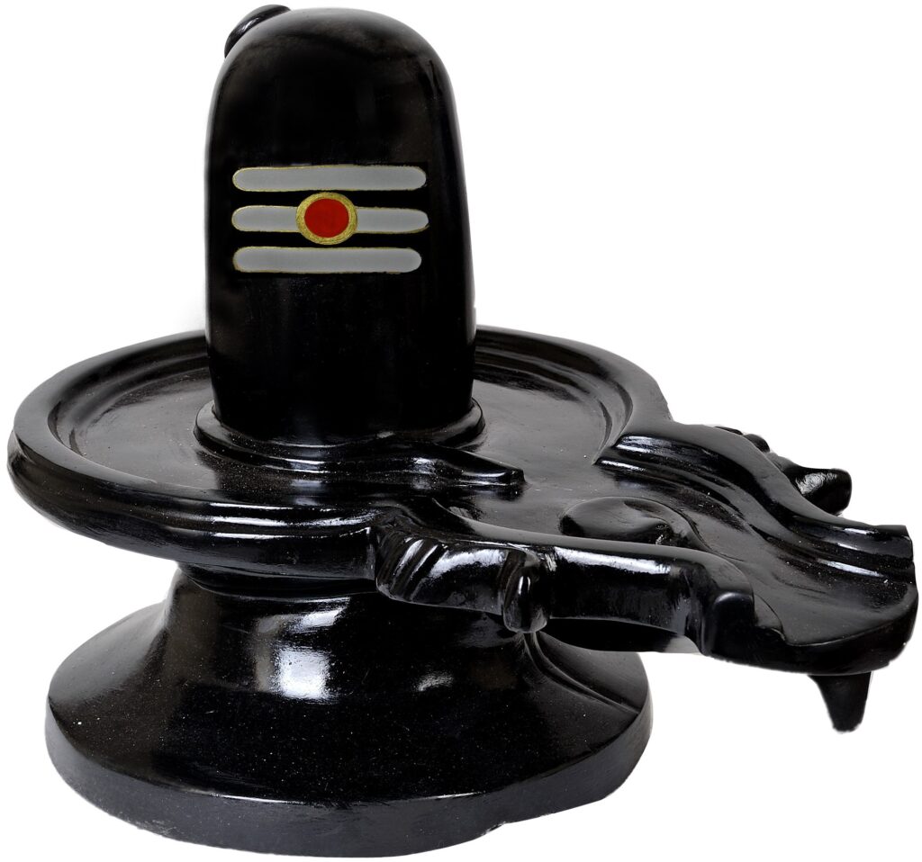 raditional Lingam symbol representing the Hindu deity Shiva.